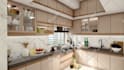 design modern interior with realistic 3d rendering
