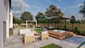 design modern contemporary landscape for garden, backyard, front yard precisely