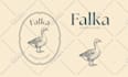 do vintage logo design with hand drawn illustration