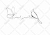 do floral and minimalist tattoo design