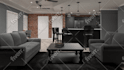 do room interior design, mood board and furniture sourcing