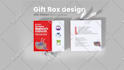 custom product packaging design, mailer box, gift box, label design