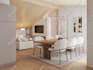 do interior design living room, bedroom, and bathroom in 3d rendering