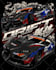 create costume car illustration with aggressive car