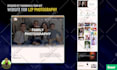 design a professional photography portfolio website with booking system