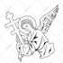 create super artistic line art illustration