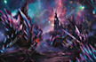 illustrate detailed fantasy cityscapes, no ai