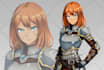 design visual novel anime character in high quality