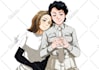 draw couple art commission in anime style