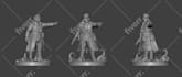 sculpt high quality custom 3d character statue action figure stl for printing