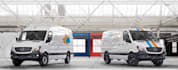 make a 4 pro and realistic sprinter van mockups