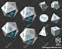 make 3d dice models with custom fonts that can be 3d printed