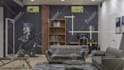 design cafe restaurant and shop interiors with 3d rendering