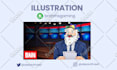 do custom and pretty illustration