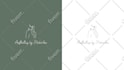 design hand drawn botanical boho minimalist logo