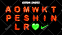 make text emotes or text sub badges for twitch