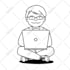 draw black and white illustrations