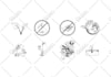 make hand drawn custom icon set for website, apps etc