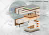 make architectural exploded axonometric diagram or drawings