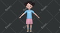 create best 3d character modeling, rigging, texturing in cc for iclone