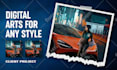 do any digital art, illustration, painting, graphic design