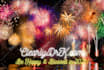 write your message or business name in new years display background