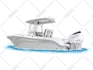draw boat into vector art