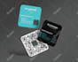 do square business card design
