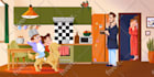create cute children book illustration, no ai