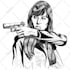 create black and white vector illustrations