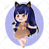 raw a cute kawaii anime chibi character illustration for pfp, vtuber, stikers