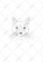 create a custom pet portrait in fine line art, jpg png svg