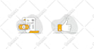 design flat vector line icon set for your web and app