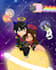 draw cute chibi anime digital art for gift cards