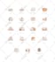 design modern medical colors set icons for healthcare