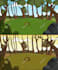 make a professionally made background cartoon illustration