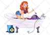 draw cute vector illustration