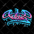 create lettering or graffiti in pixel art style