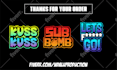 design custom text emotes for twitch youtube discord kick