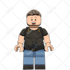 draw you in awesome lego cartoon style minifigure