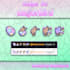 create cute twitch channel points subscriber and bit badges