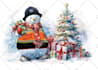 create unique christmas  illustration in ai art format