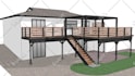 do your backyard design or frontyard landscape with realistic 3d images