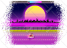 create a retro pixel art cover, title screen, background, and more