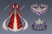 design creative concept art of weapons and items