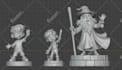 convert 2d sketch action figure character image into 3d printable file for print