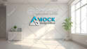 design realistic zoom virtual background with your logo