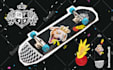 create hand drawn illustration for your skateboard