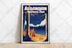 design best travel poster illustration vintage retro style