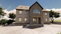 model and render 3d exterior house